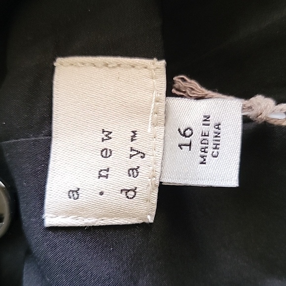 a. new day Tweed Wool Blend Jacket Black White Gray size 16 NWT - Picture 11 of 16